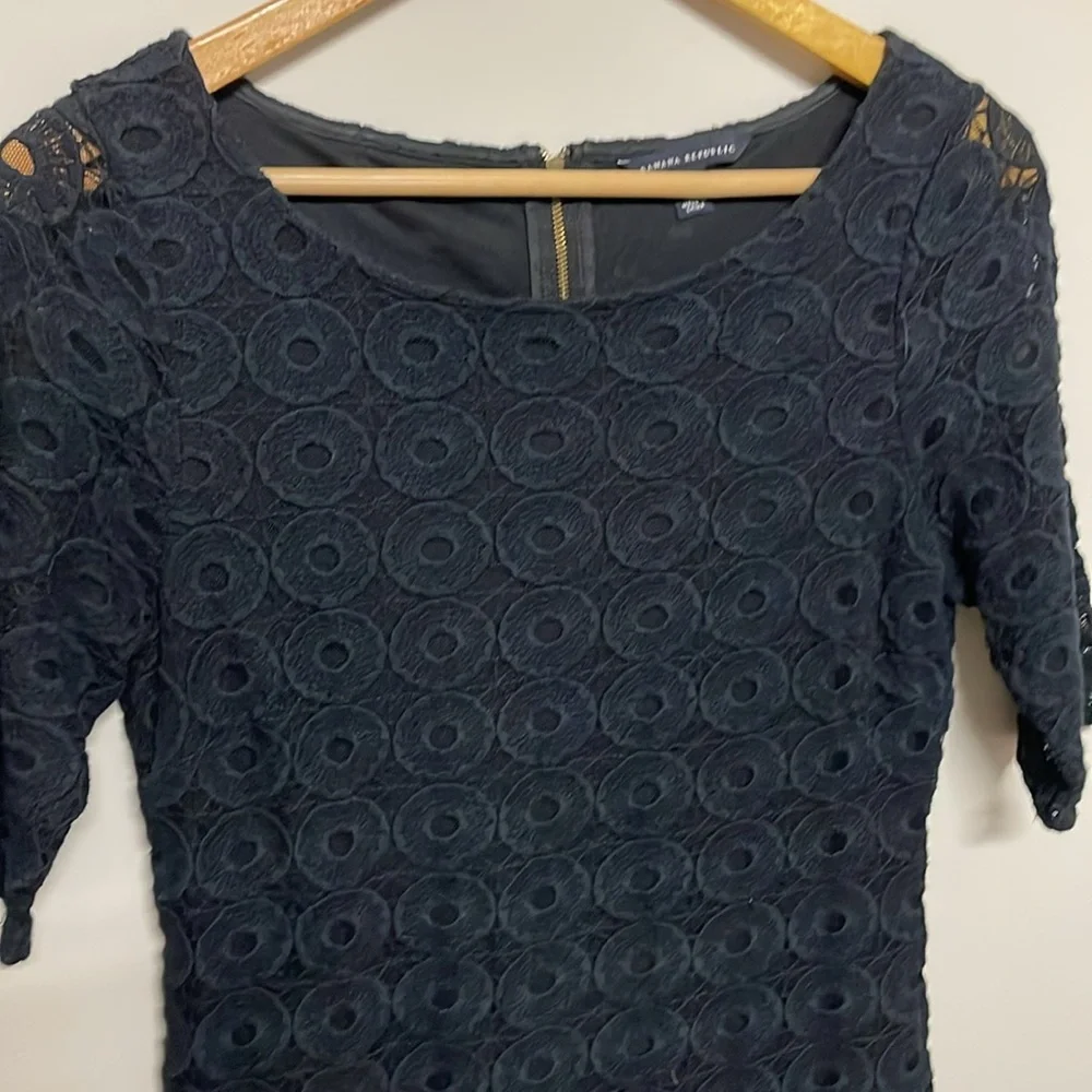 Banana Republic black lace dress size 6